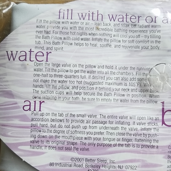 Bath Pillow All Temperature - Picture 3 of 6